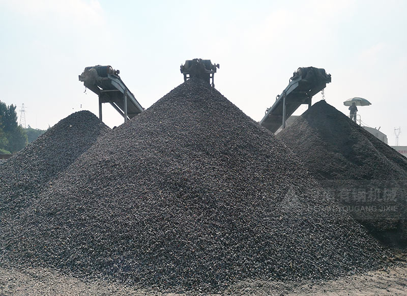 湖南麻陽建筑垃圾制砂現場